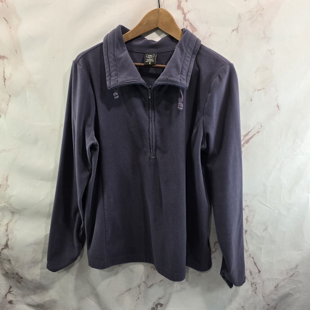 REI Jacket Womens Large Dusty Lavender Purple Fleece Zip Lightweight Sweater